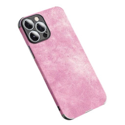Θήκη με Προστασία Κάμερας Shockproof Lampskin Leather BackCase iPhone 13 Pro Max - Pink