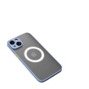 iPhone 13 Pro Θήκη Κινητού Armor MagSafe με Προστασία Κάμερας - Silicone Back Case Matte Blue Grey - Image 1