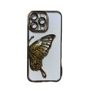 iPhone 14 Pro Max Glitter Case Butterfly - Θήκη Σιλικόνης με Προστασία Κάμερας Gold - Image 2