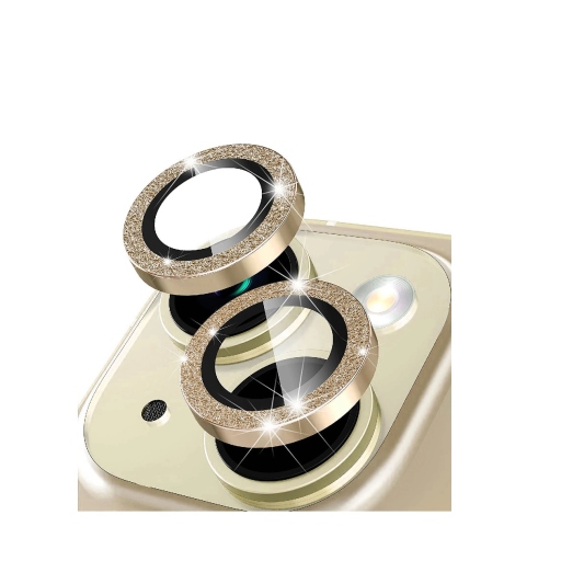iPhone 15 Plus Προστασία Κάμερας Χρυσαφί Στρας - Camera Protector Ring Strass Gold