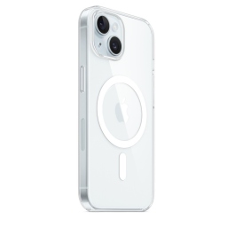 iPhone 15 Plus Θήκη Σιλικόνης MagSafe Διάφανη - Silicone Back Case