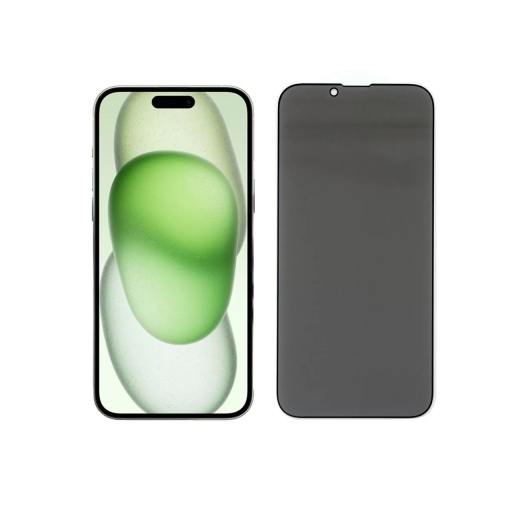 iPhone 15 Privacy Full Tempered Glass Anti-Spy Φιμέ