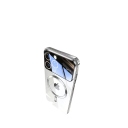 iphone 15 Pro MagSafe Θήκη με Προστασία Κάμερας - Silicone Case Camera Lens Protection Silver - Image 1