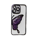 iPhone 15 Pro Max Glitter Case Butterfly - Θήκη Σιλικόνης με Προστασία Κάμερας Purple - Image 2
