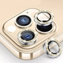 iPhone 15 Pro Max Προστασία Κάμερας Χρυσαφί Glitter - Image 2