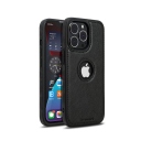 iPhone 15 Pro Max Θήκη Κινητού από Οικολογικό Δέρμα - Back Leather Case Black - Image 1