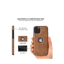 iPhone 15 Pro Max Θήκη Κινητού από Οικολογικό Δέρμα - Back Leather Case Brown - Image 3