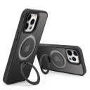 iPhone 15 Pro Max Θήκη MagSafe Black με Ring Stand - Image 1