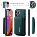 iPhone 15 Pro Max Θήκη με Μαγνητικό Πορτοφόλι Green - Image 4