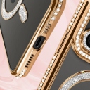 iPhone 15 Pro Max Θήκη Magsafe Glitter-Strass Gold - Image 2
