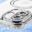 iPhone 16 Plus Θήκη Ασημί Magsafe Glitter - Strass - Image 2