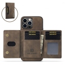 iPhone 16 Pro Max Θήκη με Μαγνητικό Πορτοφόλι Coffee - Image 6