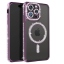 iPhone 16 Pro Max Θήκη Magsafe Glitter-Strass Μωβ