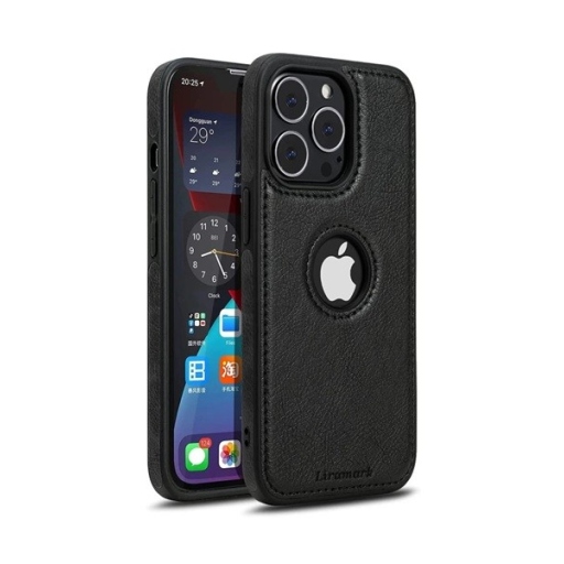 iPhone 16 Pro Max Θήκη από Οικολογικό Δέρμα - Μαύρη