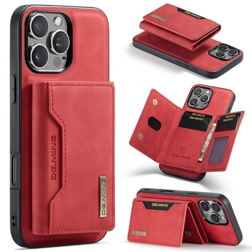 iPhone 16 Pro Max Θήκη με Μαγνητικό Πορτοφόλι Red