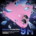 iPhone 16 Ροζ Προστασία Κάμερας Pink Glitter Lens - Image 2