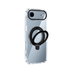 iPhone 17 Air Clear Case - Black MagSafe Ring – Slim & Protective