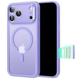 iPhone 17 Pro Max Ματ MagSafe Θήκη Λιλά με Προστασία Καμερών