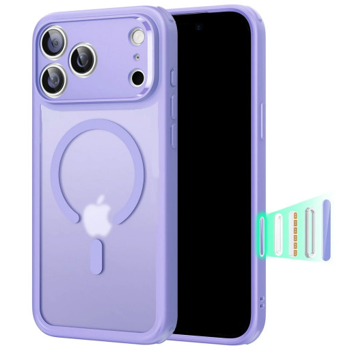 iPhone 17 Pro Max Ματ MagSafe Θήκη Λιλά με Προστασία Καμερών