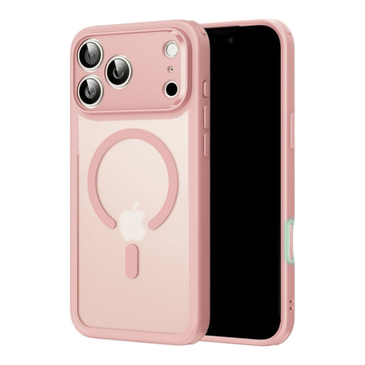 iPhone 17 Pro Max Ματ MagSafe Θήκη Ροζ με Προστασία Καμερών