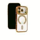 iPhone 17 Pro Max Πορτοκαλί Θήκη Glitter – Strass & MagSafe - Image 1