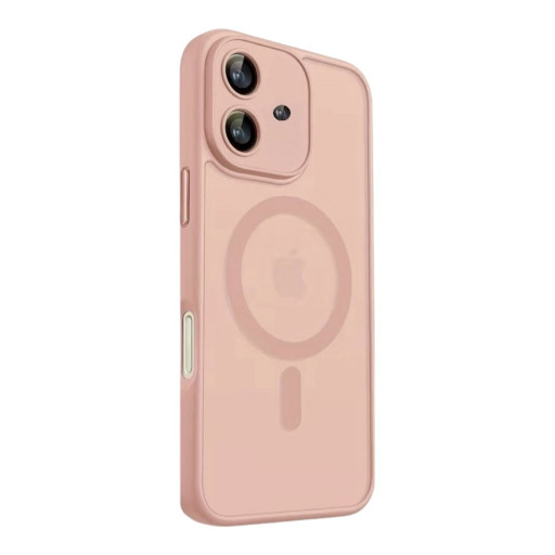 iPhone 17 MagSafe Ματ Θήκη Ροζ με Προστασία Καμερών