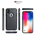 iPhone X-XS Θήκη Κινητού από Οικολογικό Δέρμα - Back Leather Case Black - Image 3