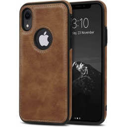 iPhone X-XS Θήκη Κινητού από Οικολογικό Δέρμα - Back Leather Case Brown