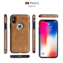 iPhone X-XS Θήκη Κινητού από Οικολογικό Δέρμα - Back Leather Case Brown - Image 4