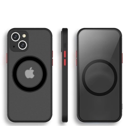 iPhone X - XS Θήκη Κινητού Armor MagSafe με Προστασία Κάμερας - Silicone Back Case Matte Black