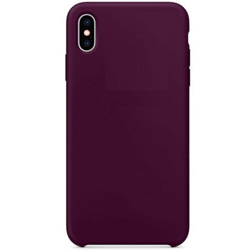 Θήκη Σιλικόνης για iPhone XS Max - Plum