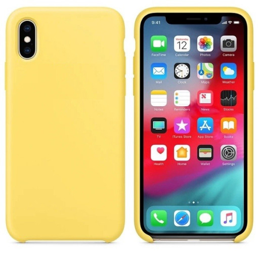 Θήκη Σιλικόνης για iPhone XS Max - Κίτρινη