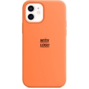 Θήκη Σιλικόνης iPhone 12 - Back Case Silicone Πορτοκαλί - Image 1