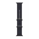 Λουράκι Apple Watch 42 - 44 - 45 - 49 mm Σιλικόνης Wave Black - Image 2