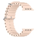 Λουράκι Apple Watch 42 - 44 - 45 - 49 mm Σιλικόνης Wave Pink - Image 2