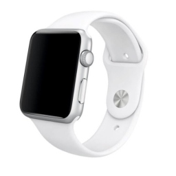 Λουράκι Apple Watch 42/44/45/49 mm Σιλικόνης Λευκό