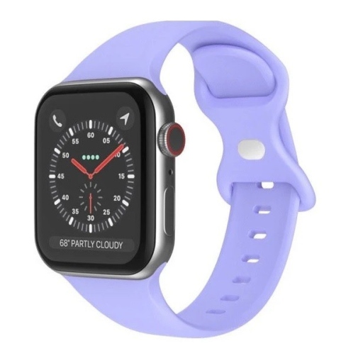 Λουράκι Apple Watch 42 - 44 - 45 - 49 mm Σιλικόνης Pin Λιλά