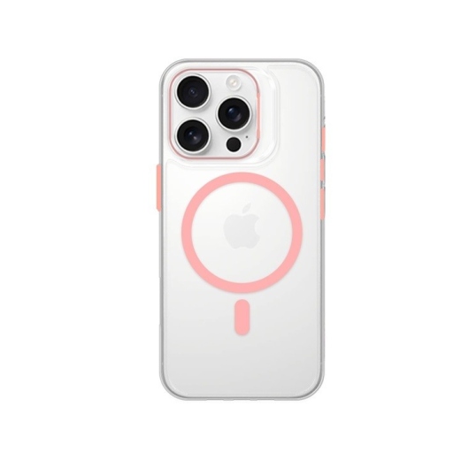 Magsafe Θήκη για iPhone 16 Pro Max Clear - Pink