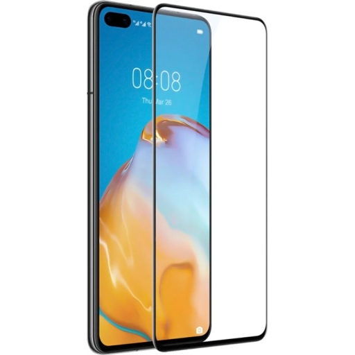 TEMPERED GLASS PREMIUM FULL FACE 5D FULL GLUE BLACK - ΠΡΟΣΤΑΤΕΥΤΙΚΟ ΤΖΑΜΙ ΟΘΟΝΗΣ ΓΙΑ HUAWEI P40 PRO - ΜΑΥΡΟ - OEM