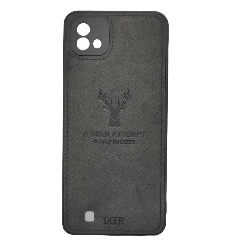 Realme C11 - 2021 Μαύρη Θήκη Κινητού Υφασμάτινη - Black