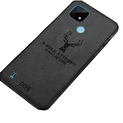 Realme C21 - Θήκη Προστασίας Back Case Fabric Black