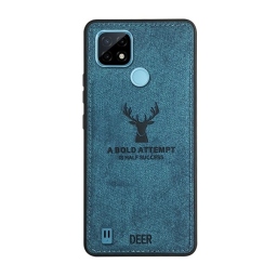 Realme C21 Case - Back Case Fabric Blue