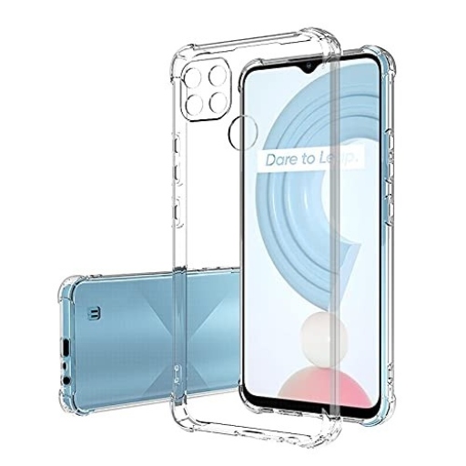 Realme C21Y - C25Y Διάφανη Θήκη Σιλικόνης Airbag με Προστασία Κάμερας