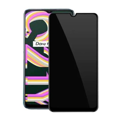 Realme C21Y / C25Y Privacy Tempered Glass Φιμέ Τζάμι