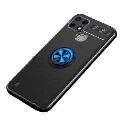 Realme C21Y / C25Y Θήκη Κινητού Μαύρη με Blue Ring