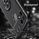 Realme C21Y / C25Y Θήκη Κινητού Μαύρη με Blue Ring - Image 3