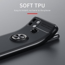 Realme C21Y / C25Y Θήκη Κινητού Μαύρη με Blue Ring - Image 4