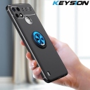 Realme C21Y / C25Y Θήκη Κινητού Μαύρη με Blue Ring - Image 10