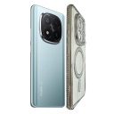 Redmi Note 14 Pro 5G Θήκη Σιλικόνης Glitter & Strass - Silver - Image 2