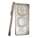 Redmi Note 14 Pro 5G Glitter - Strass Θήκη Σιλικόνης Ροζ - Image 1